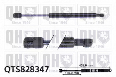 QUINTON HAZELL qts828347 -  Газовая пружина, крышка багажник